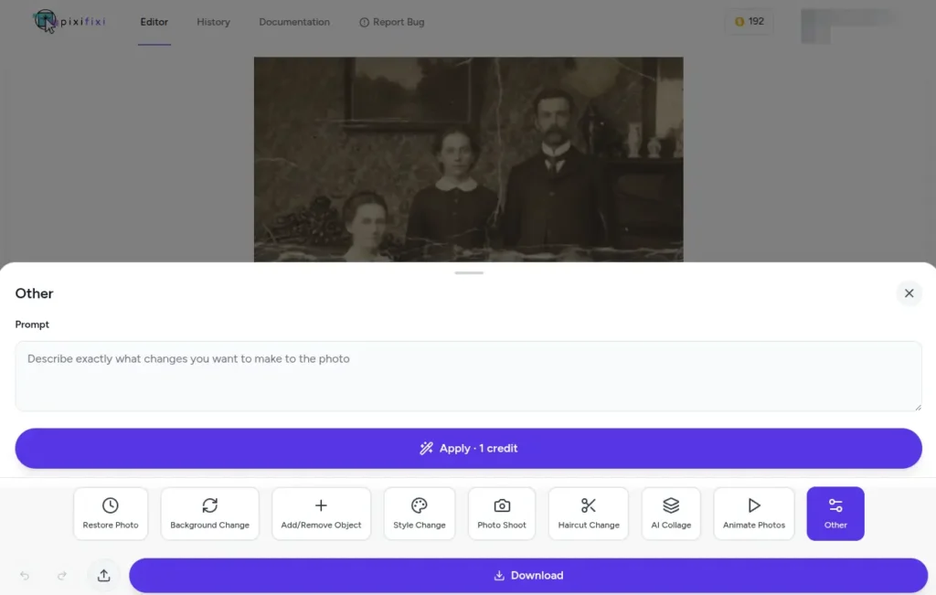 Old Photo Restoration Made Easy with AI – One Click!