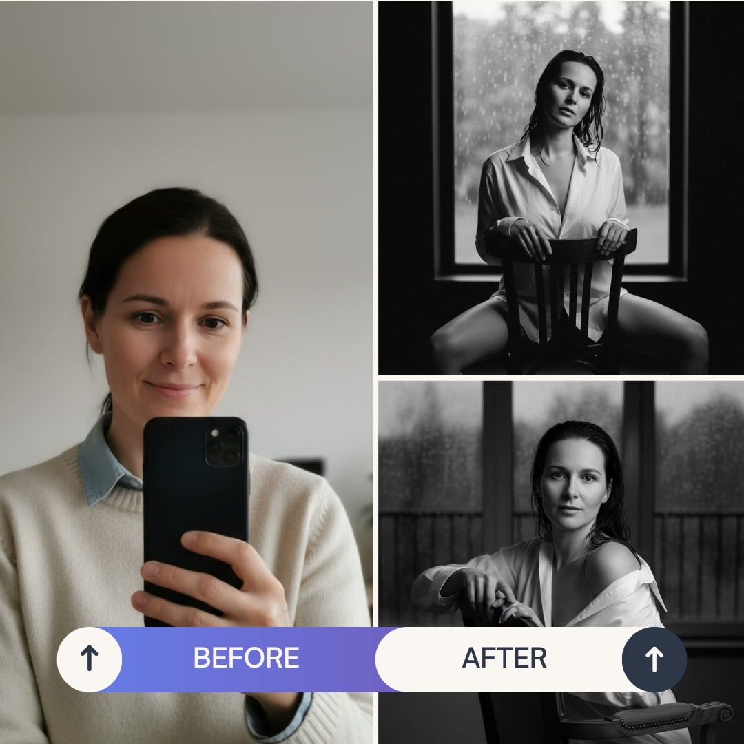 Turn Your Photo into a Sensual Photo Shoot with AI