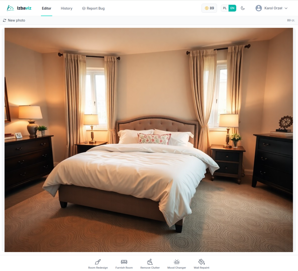 Izbaviz is an AI interior visualization tool
