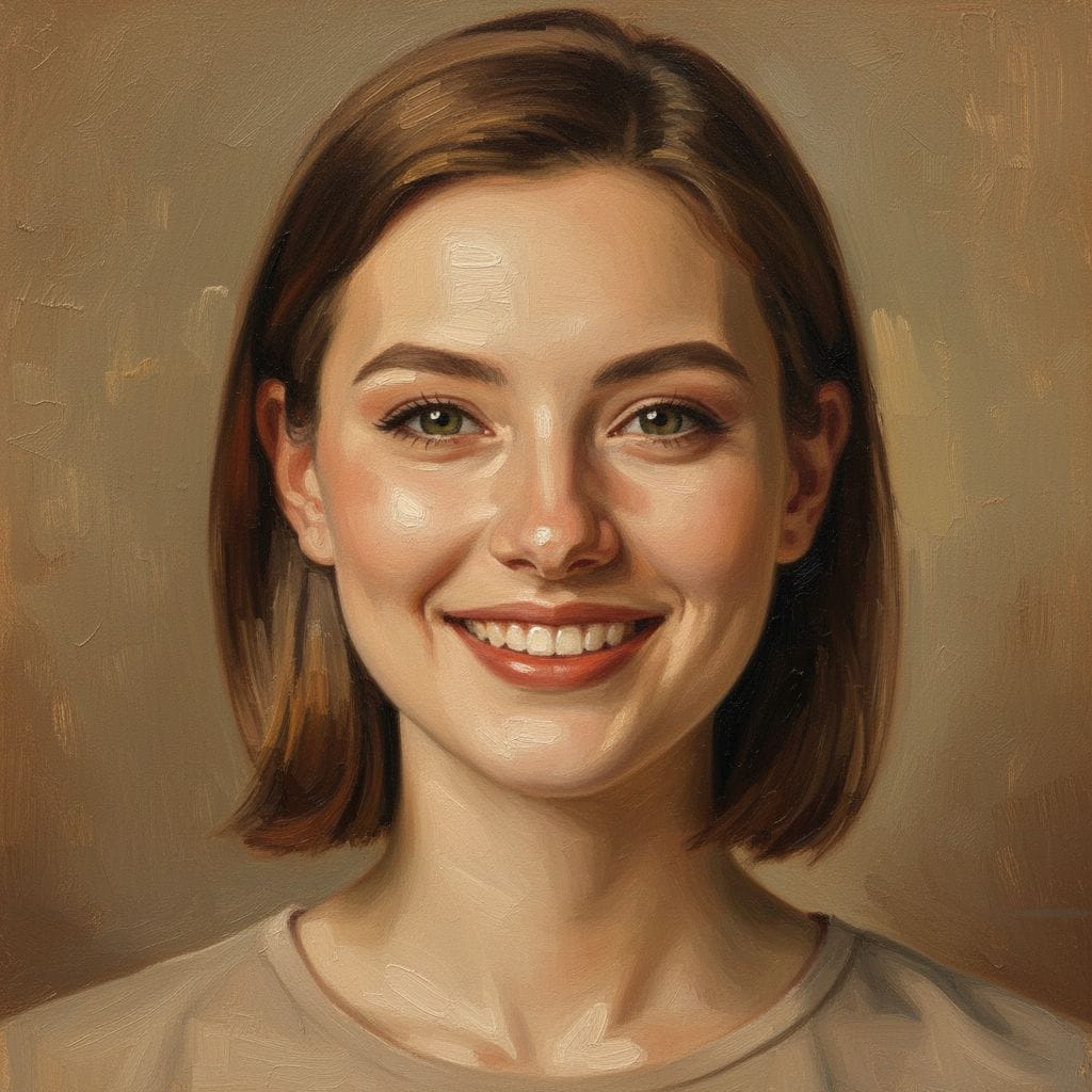 Photo turned into an oil painting with AI