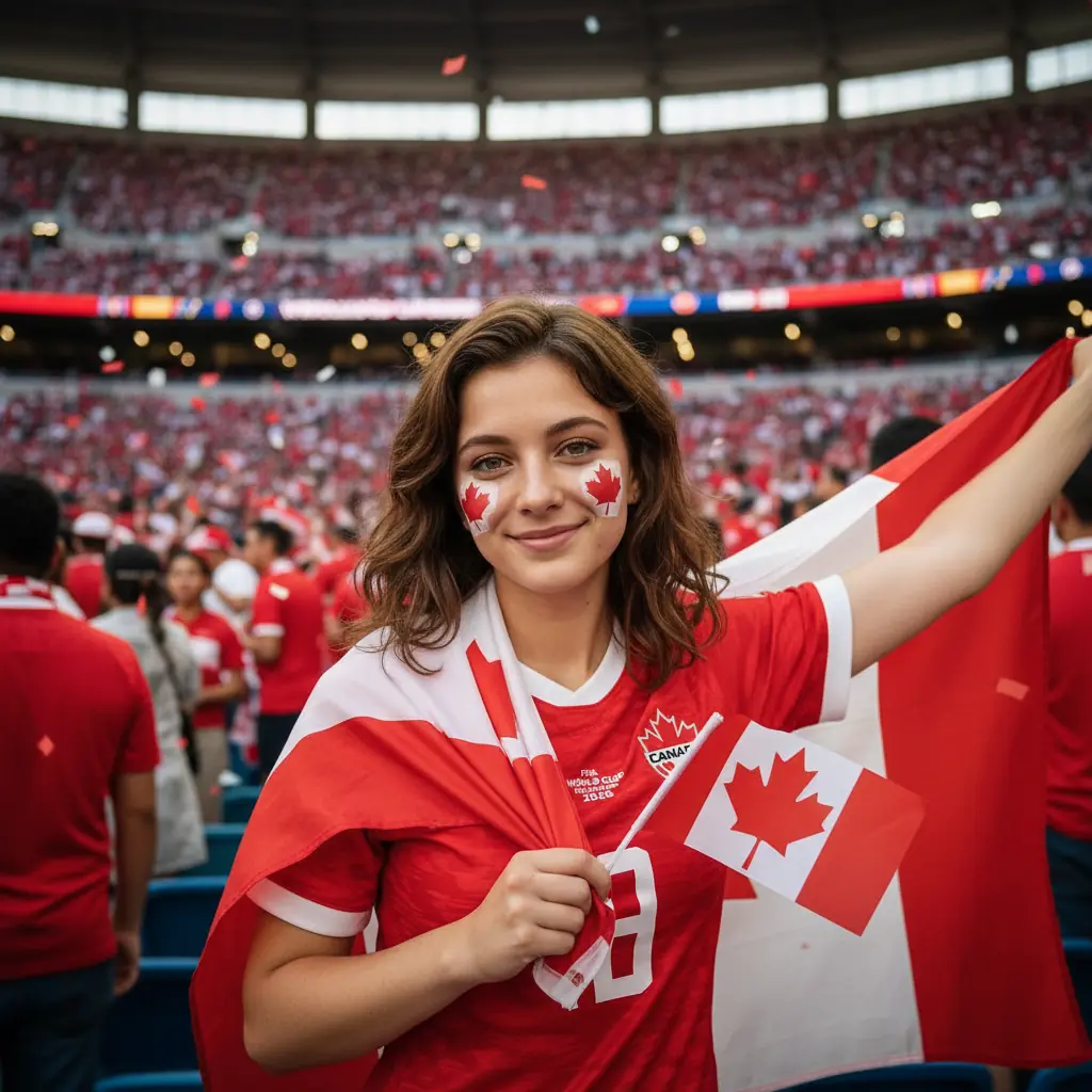 World Cup 2026 in Canada — fan, AI photo