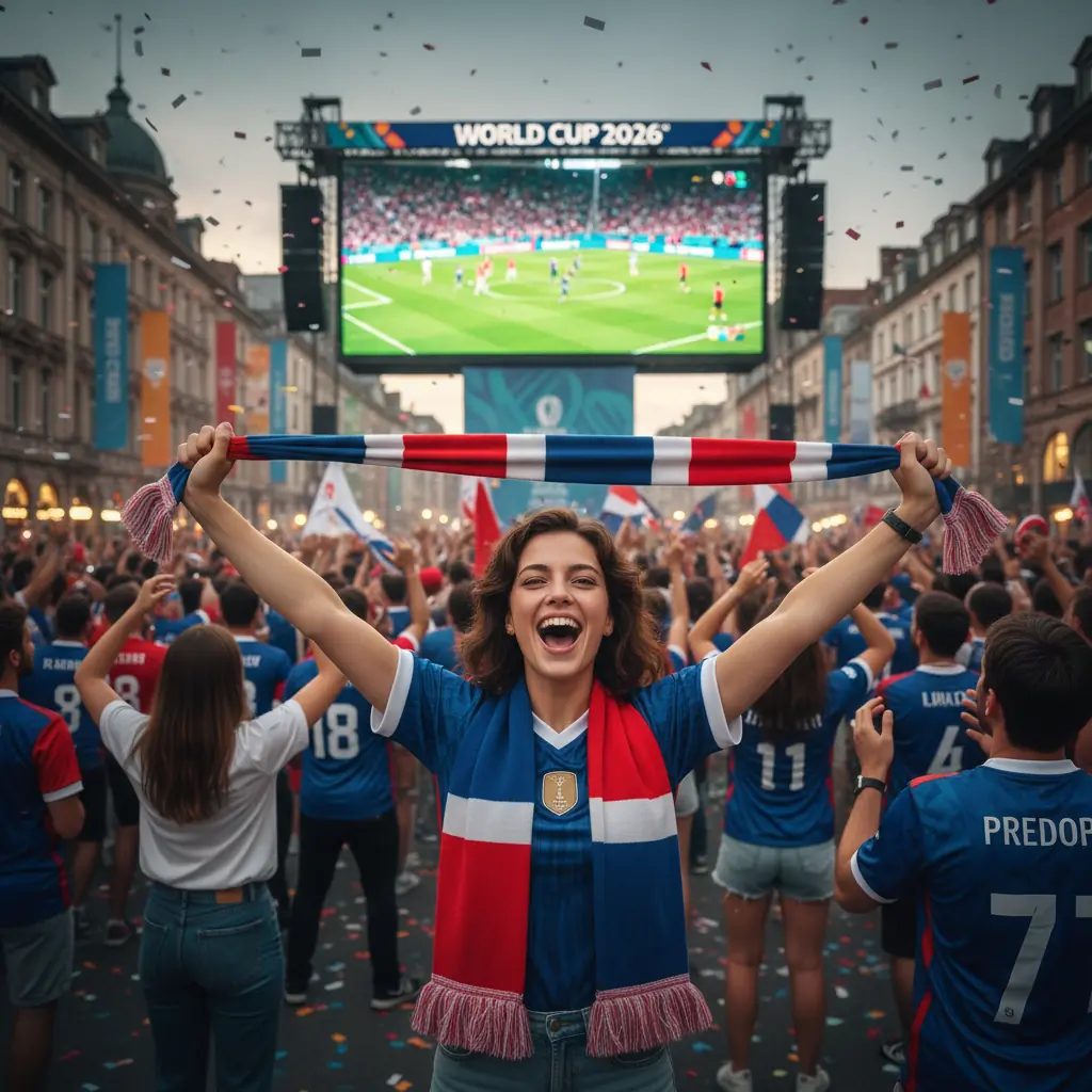 World Cup 2026 fan zone party — AI photo